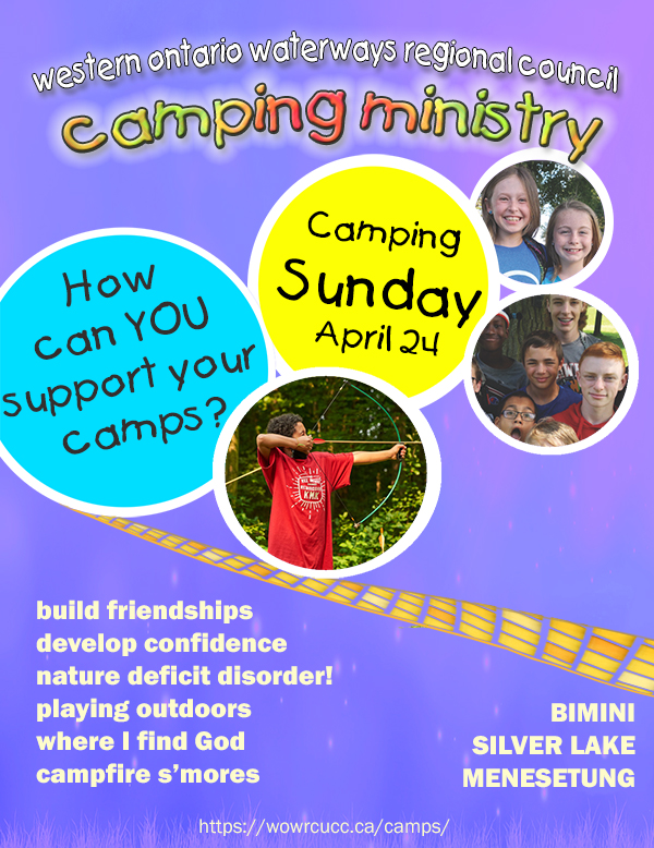 Camping Sunday – April 24th