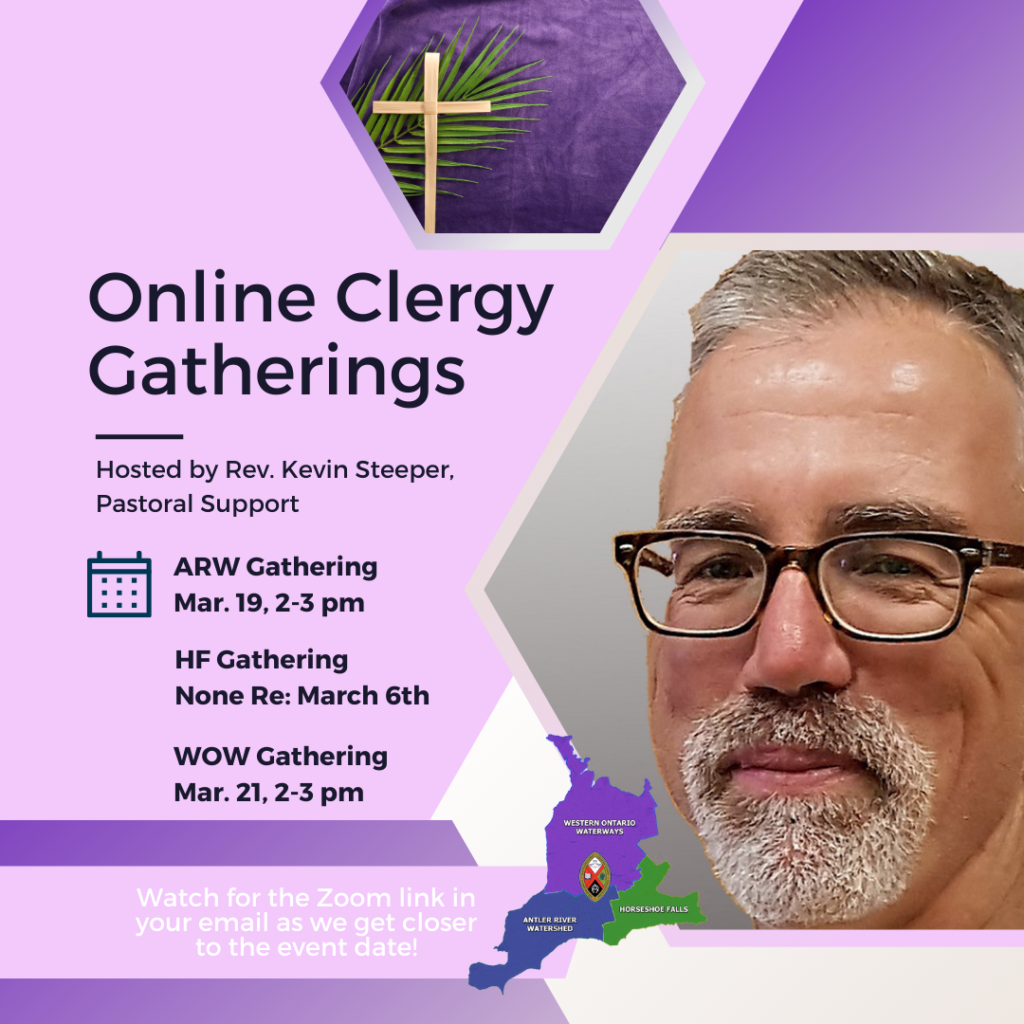 a man with grey hair and a beard wearing glasses on a purple background signifying the christian season of lent