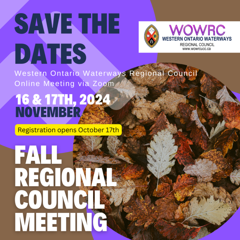 SAVE THE DATES: WOW Regional Council Fall Meeting November 16 & 17th