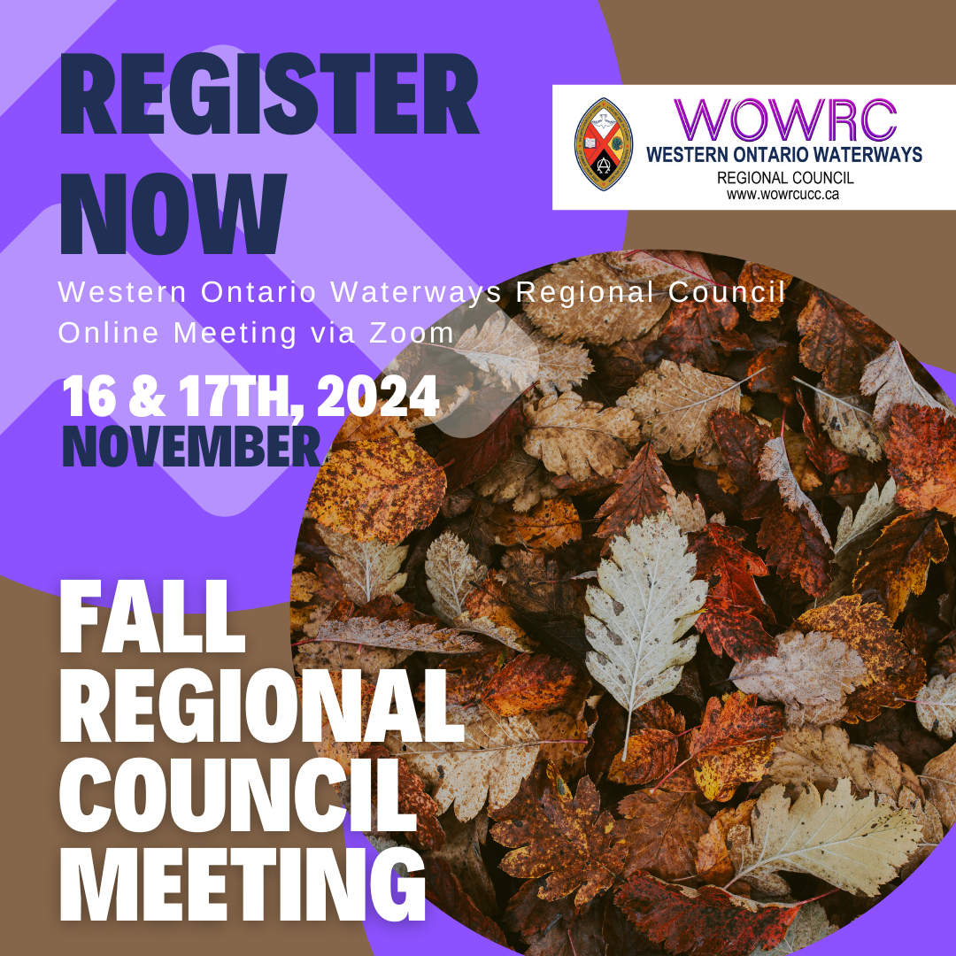 brown fall leaves on a purple background with white text promoting a fall meeting