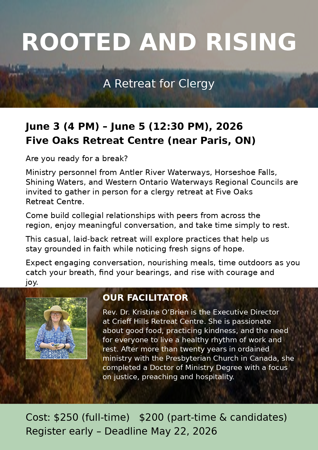 a woman wearing a straw hat with shoulder length brown hair wearing a blue shirt